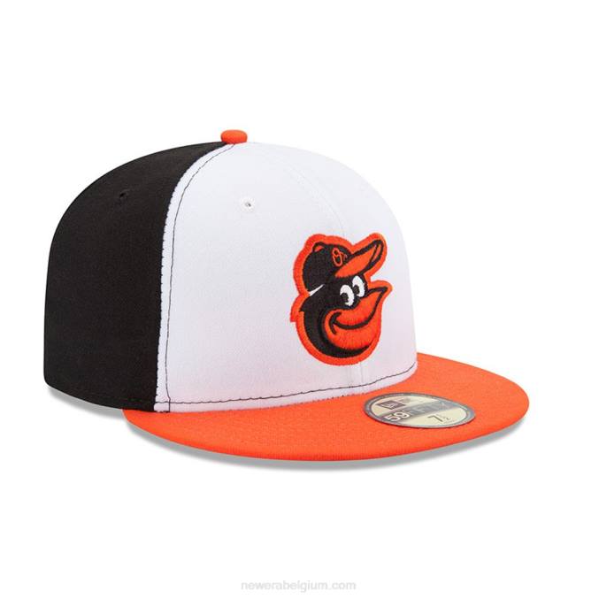 New Era Baltimore orioles authentiek op veld huis 59fifty getailleerde pet BT24434