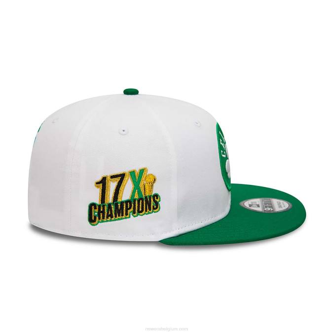 New Era Boston Celtics crown patches witte 9fifty snapback pet BT242034