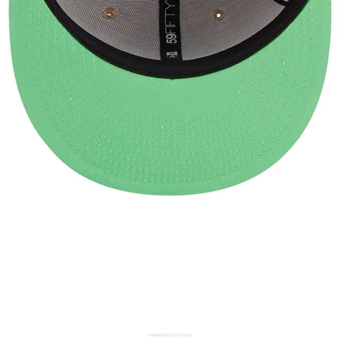 New Era Boston Celtics team neonbeige 59fifty getailleerde pet BT24627