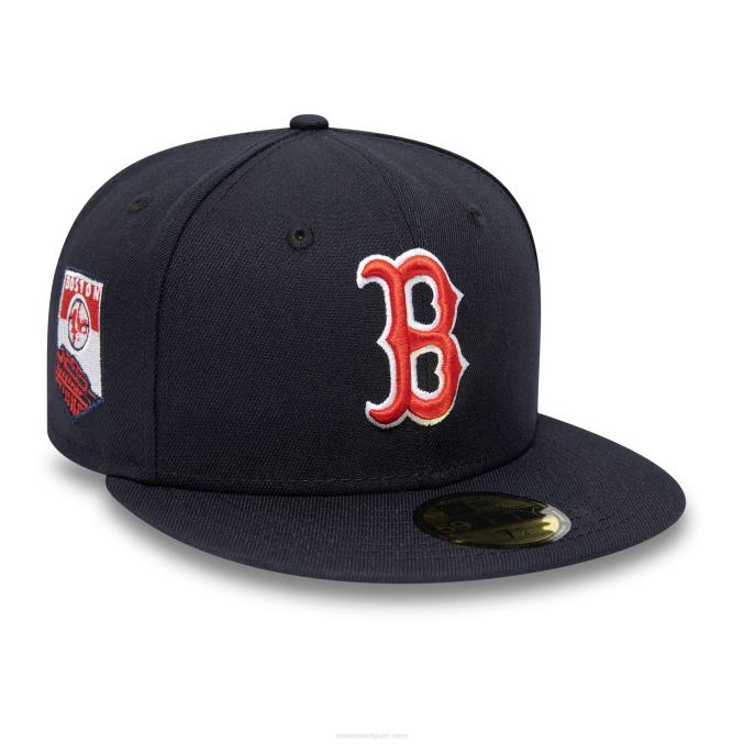 New Era Boston Red Sox American League Stadium Navy 59fifty getailleerde pet BT241286