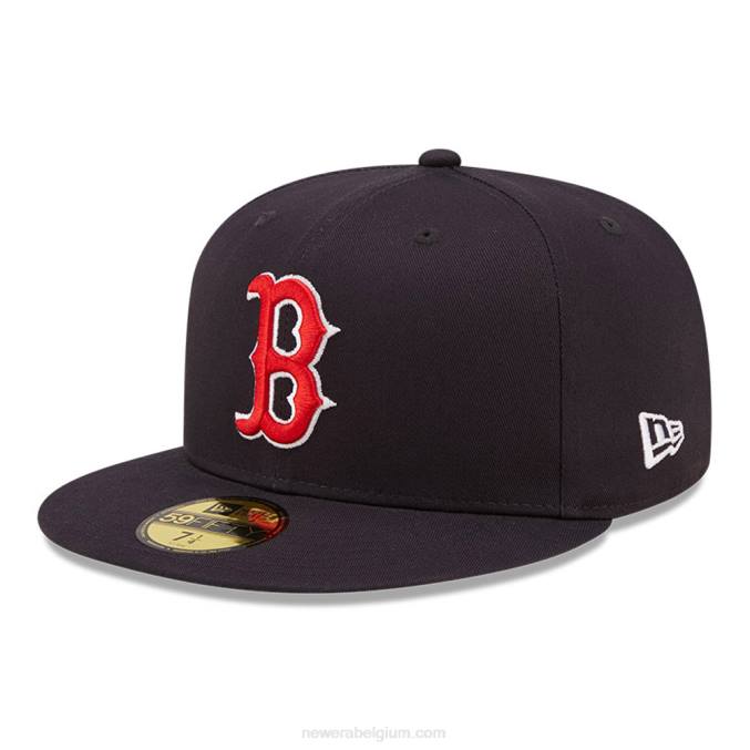 New Era Boston Red Sox Side Patch Navy 59fifty getailleerde pet BT24598
