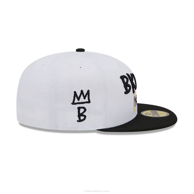 New Era Brooklyn Nets Authentics City Edition witte 59fifty getailleerde pet BT241410
