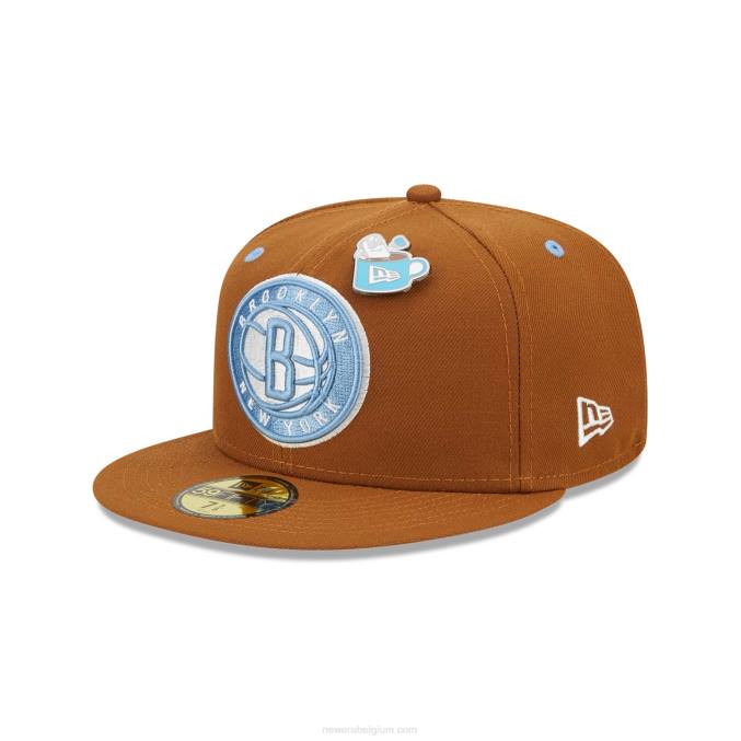 New Era Brooklyn Nets Hot Cocoa 59fifty getailleerde pet BT24933