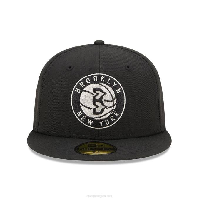 New Era Brooklyn Nets Twilight Fantasy zwarte 59fifty getailleerde pet BT241238