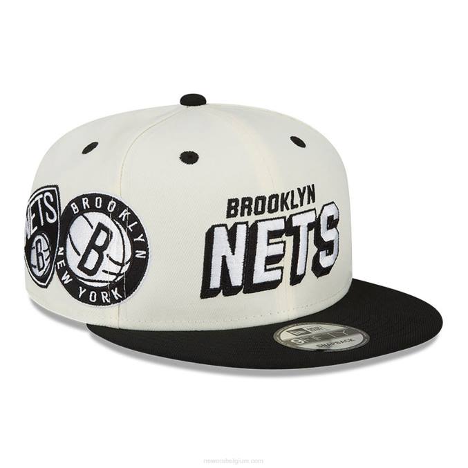 New Era Brooklyn Nets Wake witte 9fifty snapback pet BT242127
