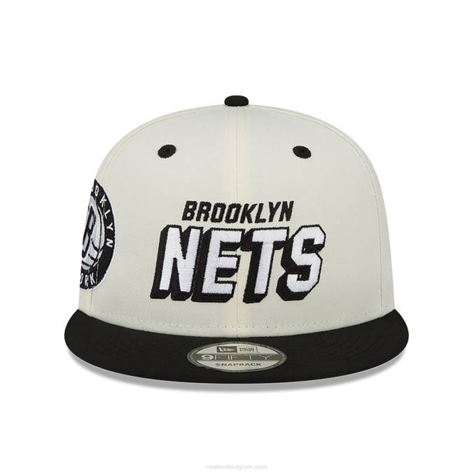 New Era Brooklyn Nets Wake witte 9fifty snapback pet BT242127