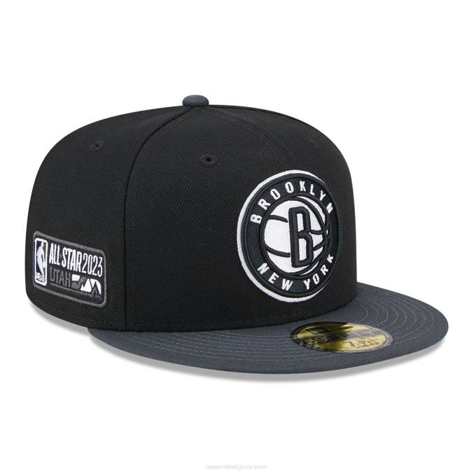 New Era Brooklyn Nets nba all star game zwarte 59fifty getailleerde pet BT24324