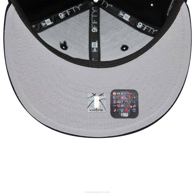 New Era Brooklyn Nets zwarte 9fifty snapback pet BT242035