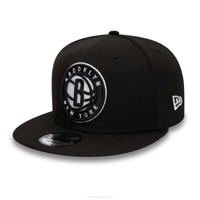 New Era Brooklyn Nets zwarte 9fifty snapback pet BT242035