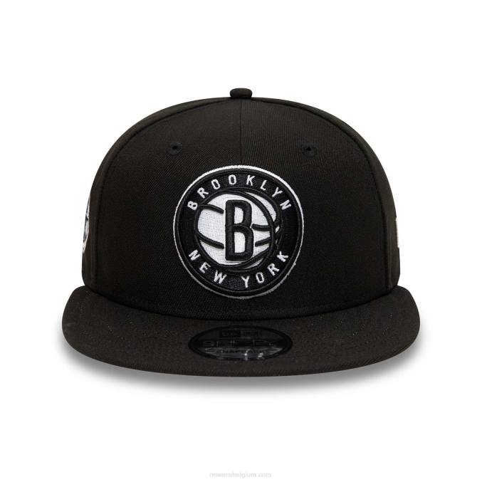 New Era Brooklyn Nets zwarte 9fifty snapback pet BT242035