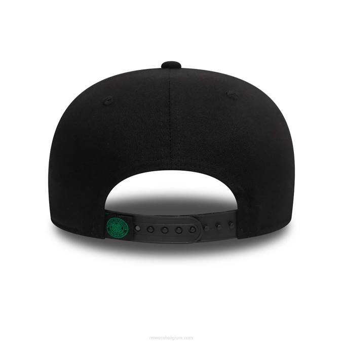 New Era Celtic FC woordmerk zwarte 9fifty stretch snap cap BT241842