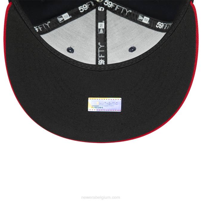 New Era Cleveland Guardians Authentic Performance Navy 59fifty getailleerde pet BT241328