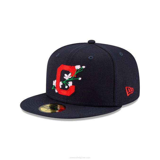 New Era Cleveland Guardians Side Patch Bloom Navy 59fifty fitted cap BT24719