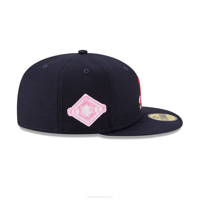 New Era Cleveland Guardians Side Patch Bloom Navy 59fifty fitted cap BT24719