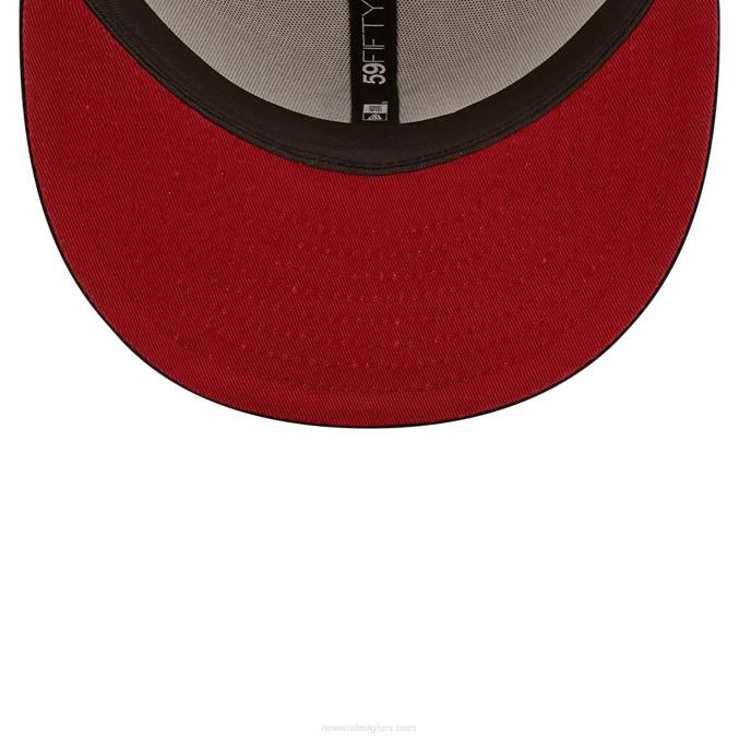 New Era Cleveland Guardians vallen klassieke witte 59fifty pet BT24223