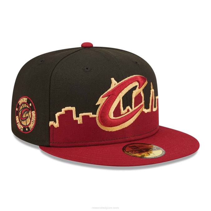 New Era Cleveland cavaliers nba tip off 2022 zwarte 59fifty fitted cap BT24346