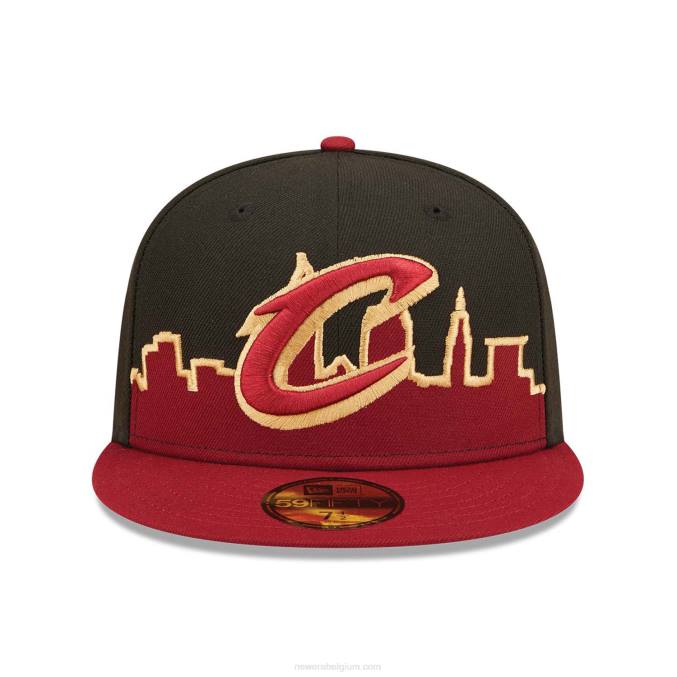 New Era Cleveland cavaliers nba tip off 2022 zwarte 59fifty fitted cap BT24346