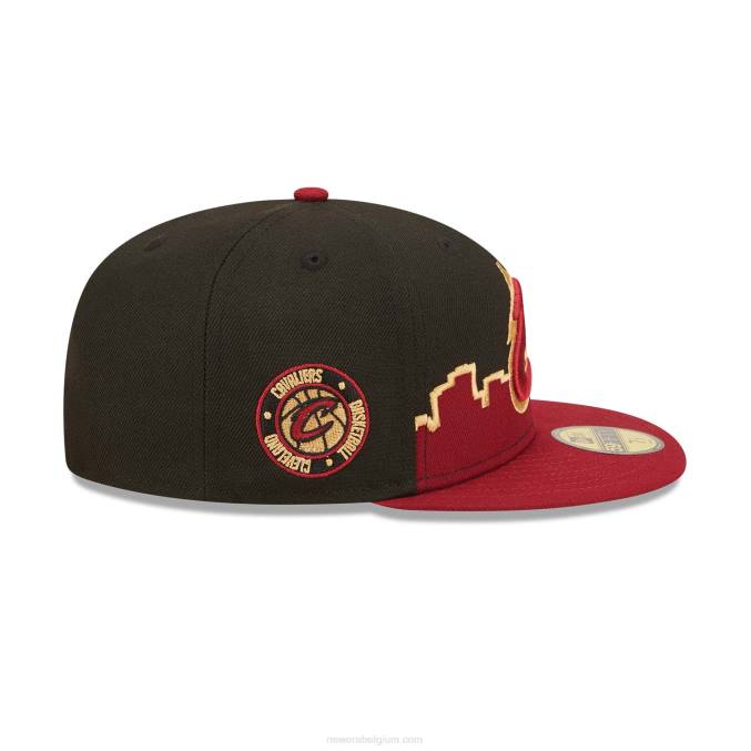 New Era Cleveland cavaliers nba tip off 2022 zwarte 59fifty fitted cap BT24346