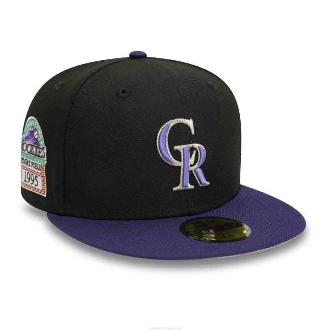 New Era Colorado Rockies 1995 zwarte 59fifty pet BT2429