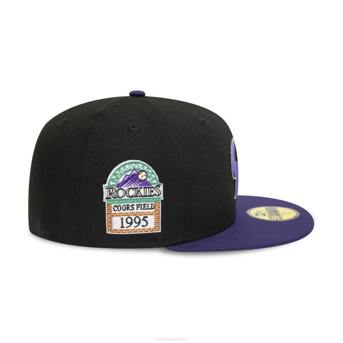 New Era Colorado Rockies 1995 zwarte 59fifty pet BT2429