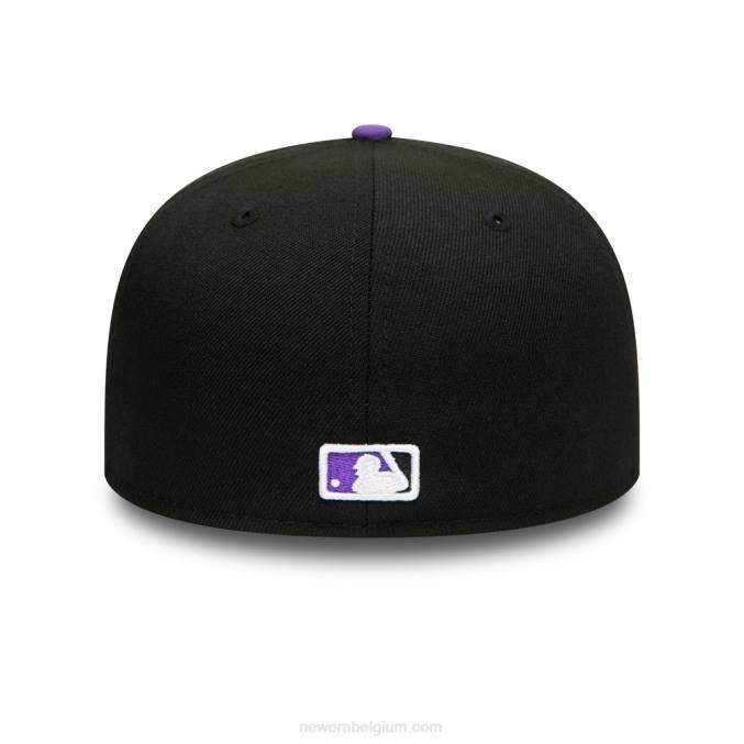 New Era Colorado Rockies authentiek op veld zwarte 59fifty cap BT24556
