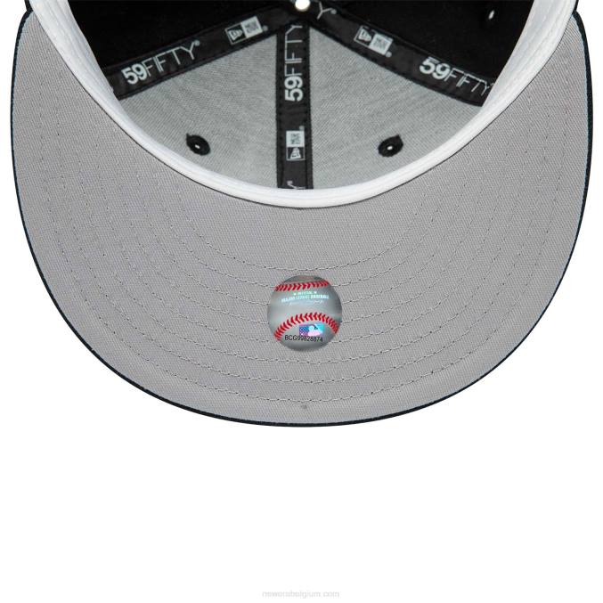 New Era Colorado Rockies premium wol zwarte 59fifty pet BT2421