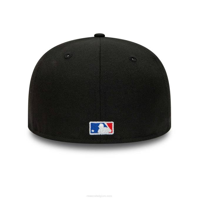 New Era Colorado Rockies premium wol zwarte 59fifty pet BT2421
