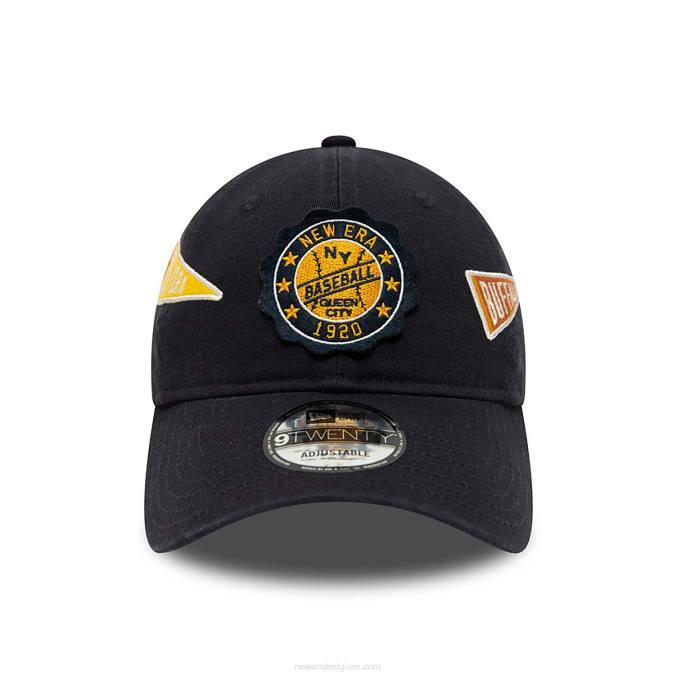 New Era Heritage all over patch blauwe 9twenty verstelbare pet BT242232
