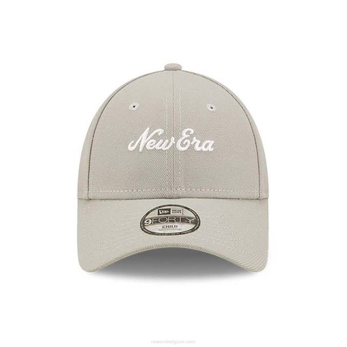 New Era Heritage script kind repreve grijze 9forty verstelbare pet BT241794