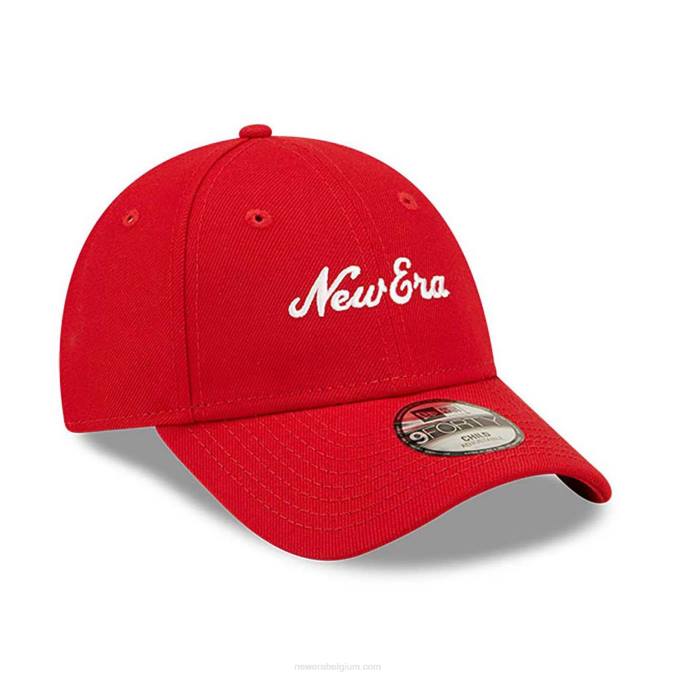 New Era Heritage script kind repreve rode 9forty verstelbare pet BT241809