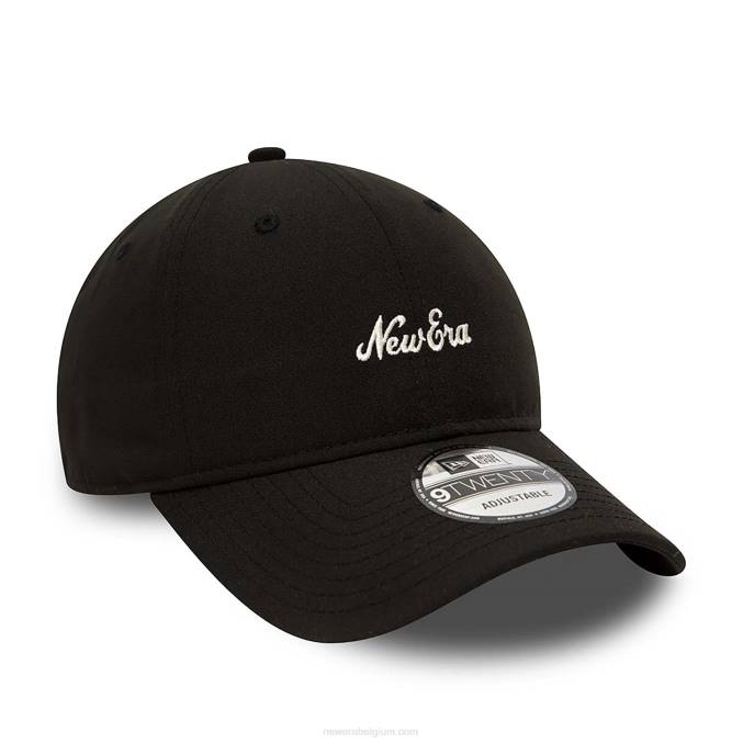 New Era Heritage-script repreve zwarte 9twenty verstelbare pet BT242238