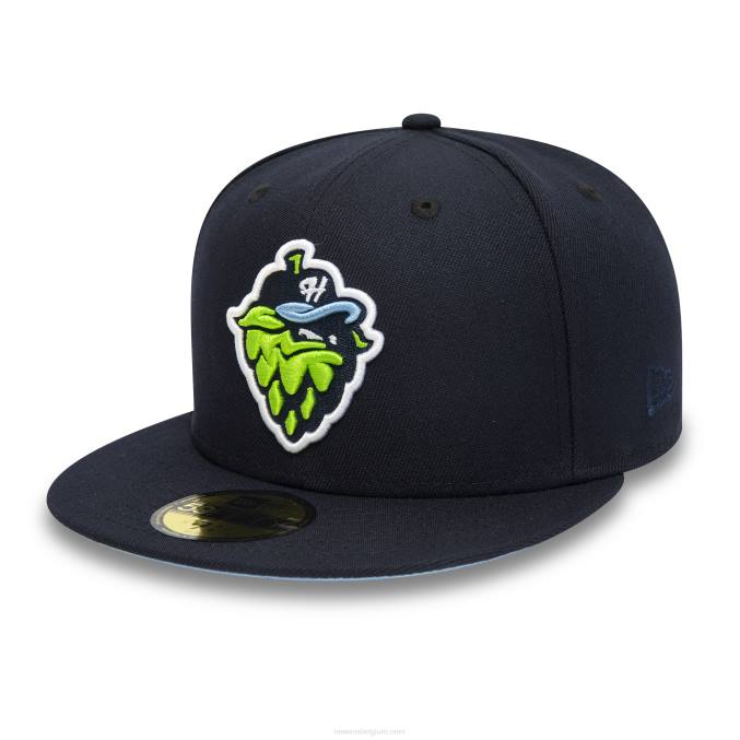 New Era Hillsboro hop milb marineblauwe 59fifty pet BT24810