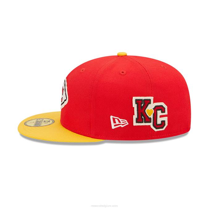 New Era Kansas City Chiefs ne letterman rode 59fifty pet BT24406