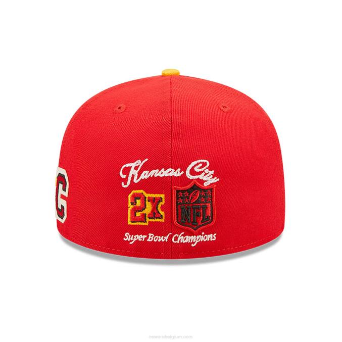 New Era Kansas City Chiefs ne letterman rode 59fifty pet BT24406
