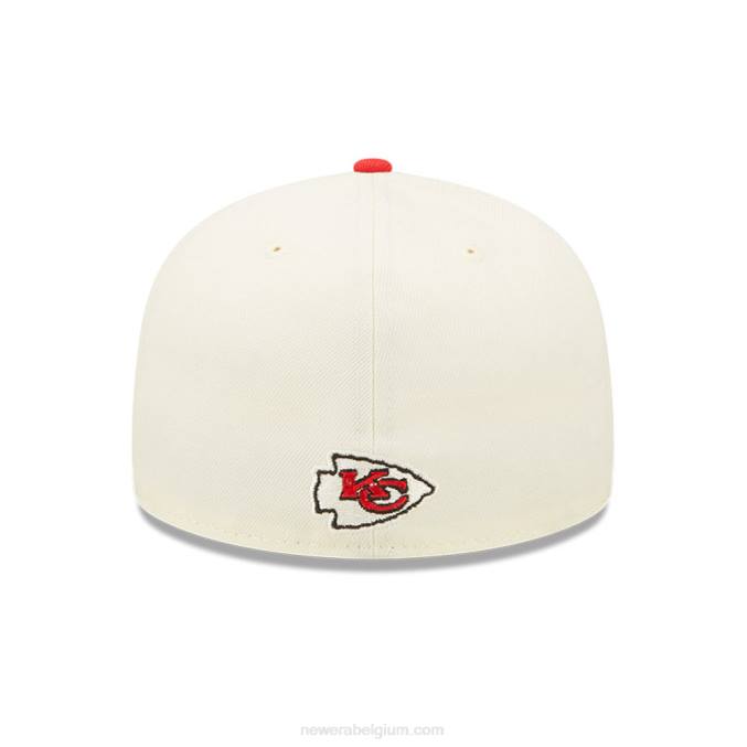 New Era Kansas City Chiefs nfl sideline 2022 witte 59fifty getailleerde pet BT241327