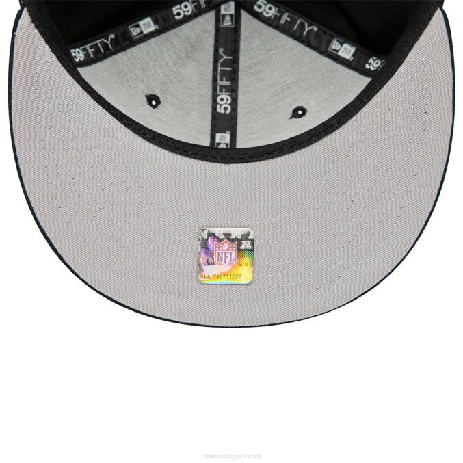 New Era Kansas City Chiefs team spotlight zwart 59fifty getailleerde pet BT24982