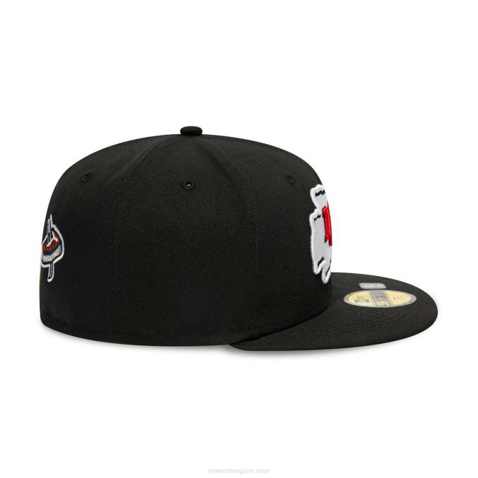 New Era Kansas City Chiefs team spotlight zwart 59fifty getailleerde pet BT24982