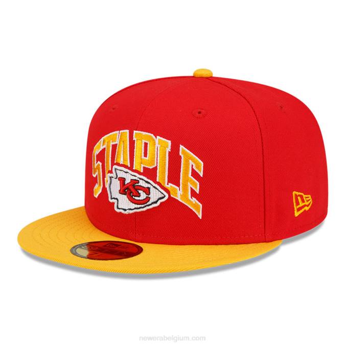 New Era Kansas City Chiefs x Staple Red 59fifty pet BT24423