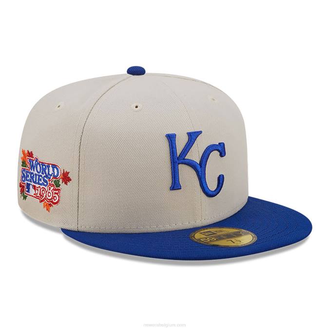 New Era Kansas City Royals herfst klassieke witte 59fifty pet BT24830