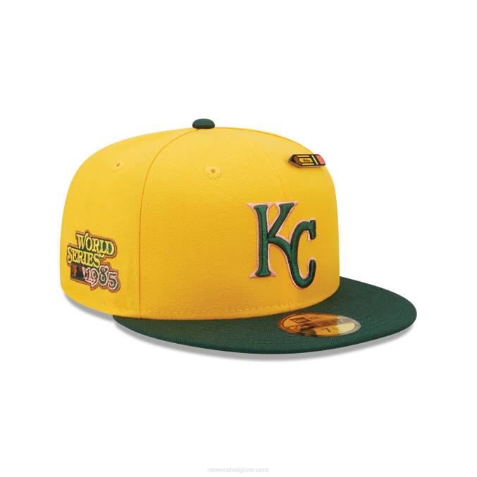 New Era Kansas City Royals terug naar school gele 59fifty pet BT24111
