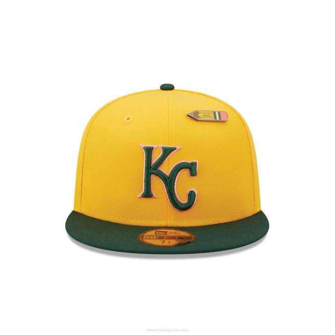 New Era Kansas City Royals terug naar school gele 59fifty pet BT24111