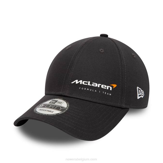 New Era McLaren vlekkeloze donkergrijze 9forty verstelbare pet BT241565