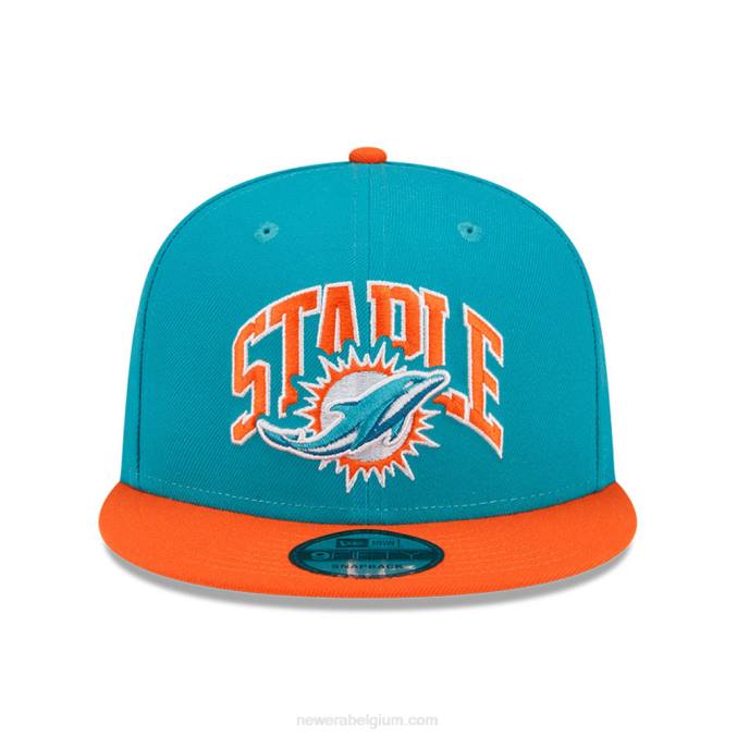 New Era Miami Dolphins x nietje turquoise 9fifty snapback pet BT241888