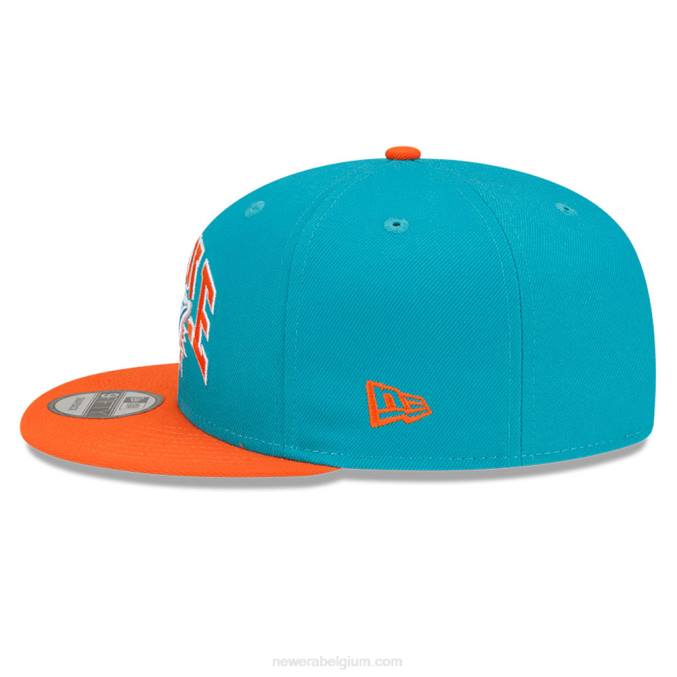 New Era Miami Dolphins x nietje turquoise 9fifty snapback pet BT241888