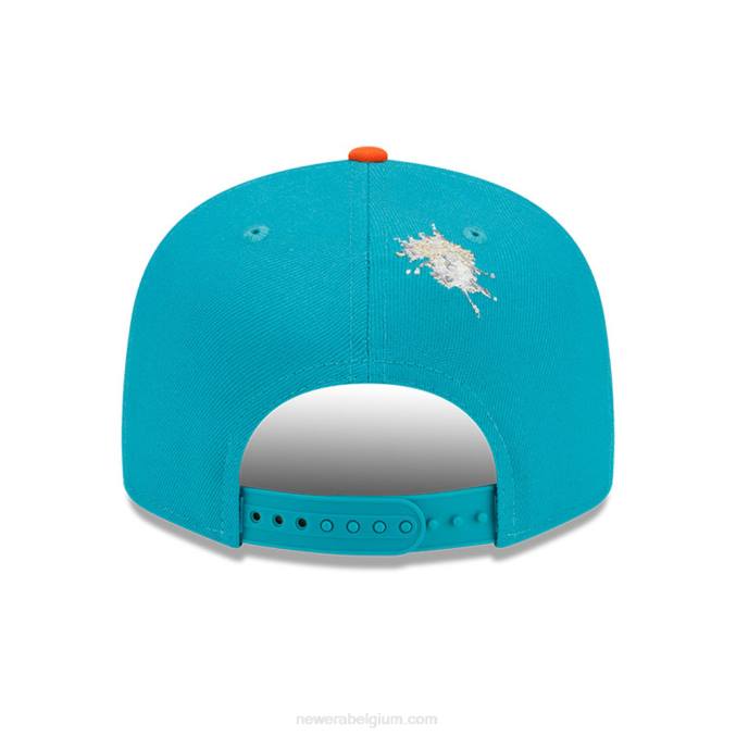 New Era Miami Dolphins x nietje turquoise 9fifty snapback pet BT241888