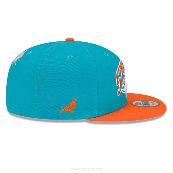 New Era Miami Dolphins x nietje turquoise 9fifty snapback pet BT241888