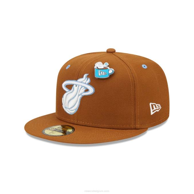 New Era Miami Heat Hot Cocoa 59fifty getailleerde pet BT241232