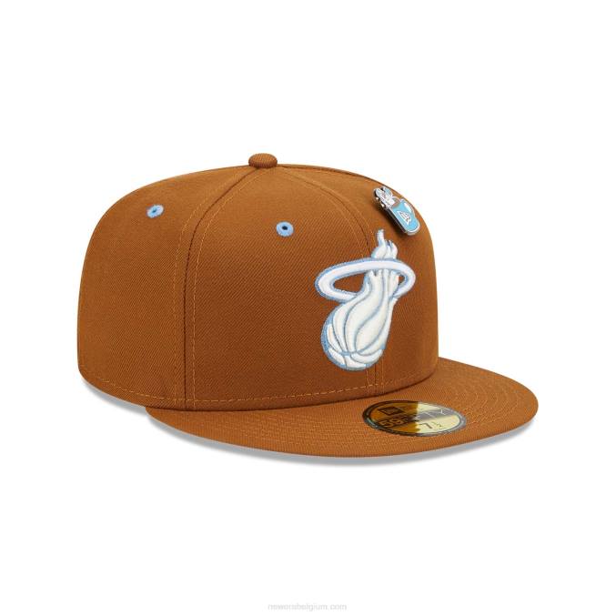 New Era Miami Heat Hot Cocoa 59fifty getailleerde pet BT241232