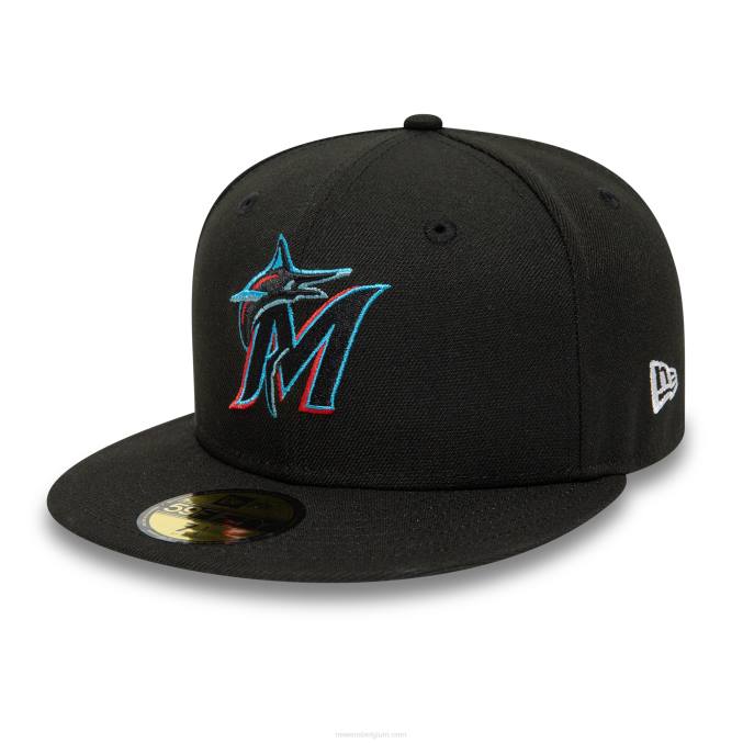 New Era Miami Marlins 25th Anniversary zwarte 59fifty pet BT2480