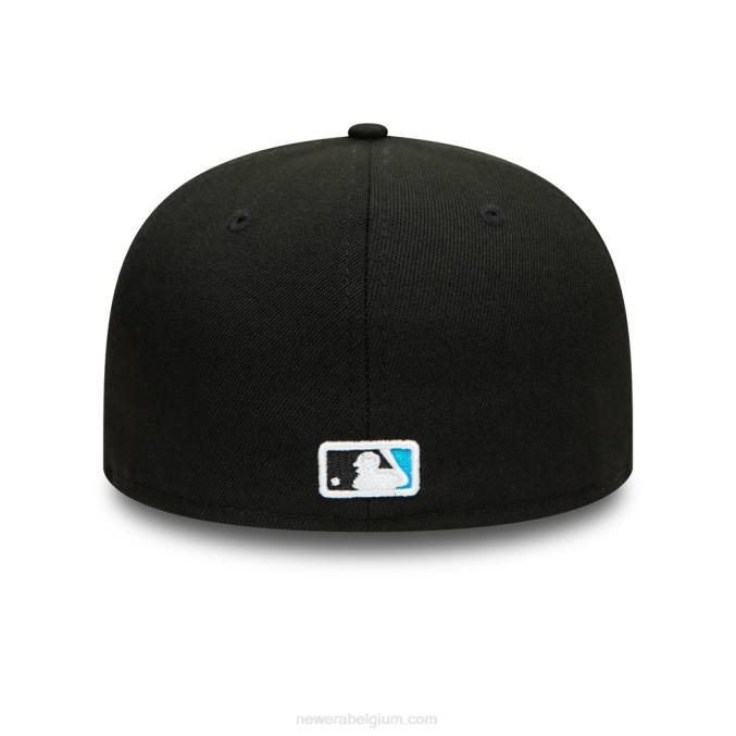 New Era Miami Marlins authentiek op veldspel zwarte 59fifty cap BT24734